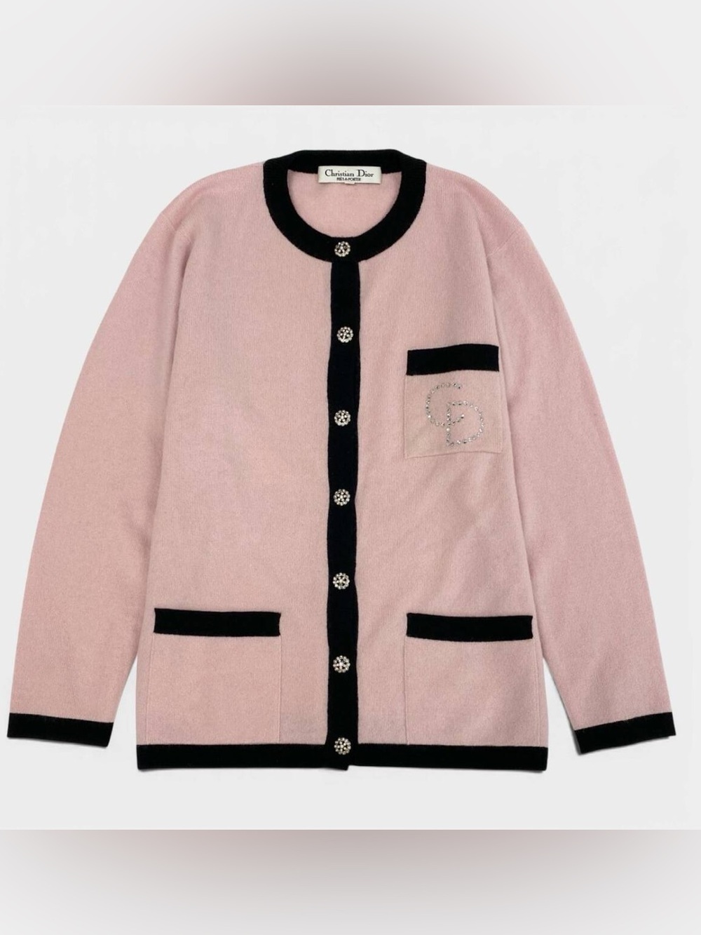 Christian Dior Pink Cashmere Cardigan